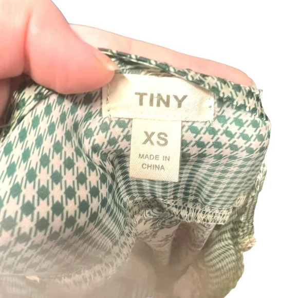 Anthropologie Tiny Trouvaille Slip Dress Midi Scarf Paisley Print‎ Green Size XS - Picture 8 of 10